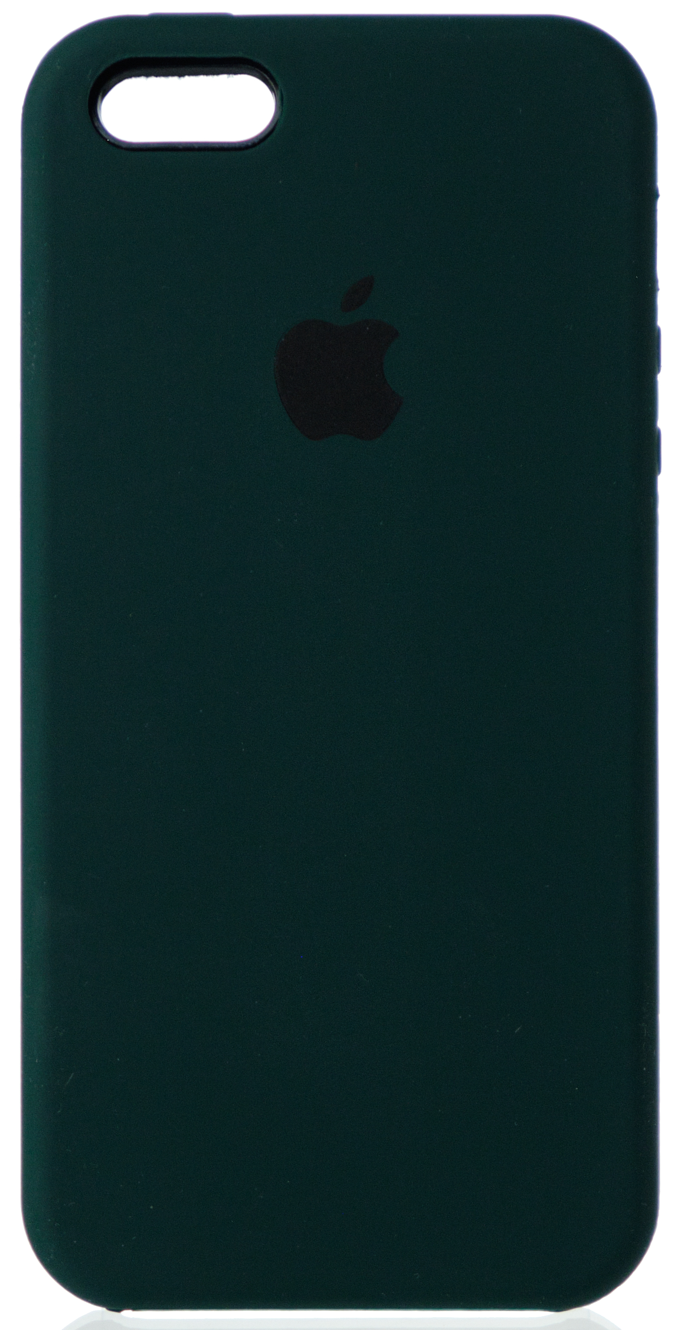 Чехол Silicone Case для iPhone 5/5s/SE темно-зеленый в Тюмени